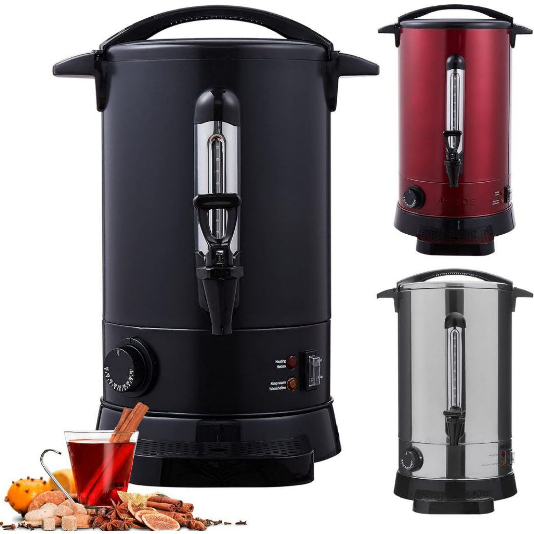 Distributeur d'eau chaude noir en acier inoxydable pour cuisine