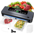 Appareil de mise sous vide pour tous les usages en verre trempe 1200 w 1.5 l noir