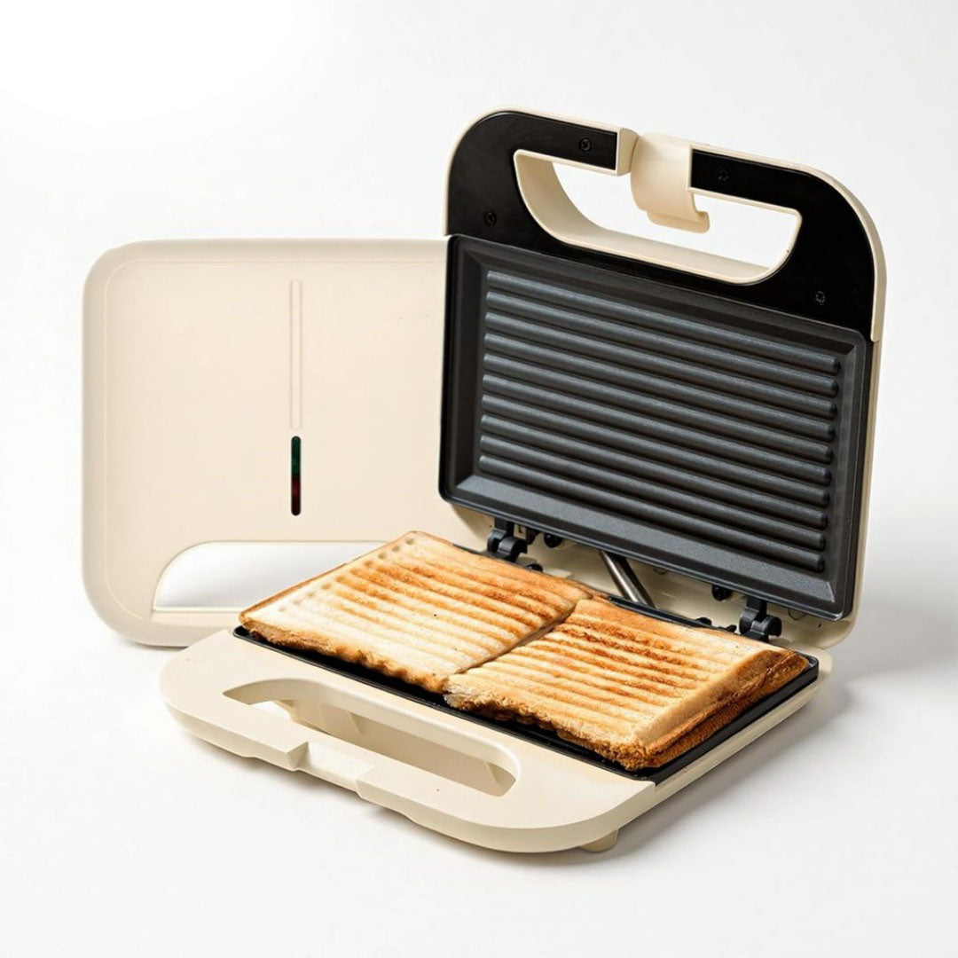 Appareil a sandwich et presse a panini en verre trempe 0.8 l pour camping