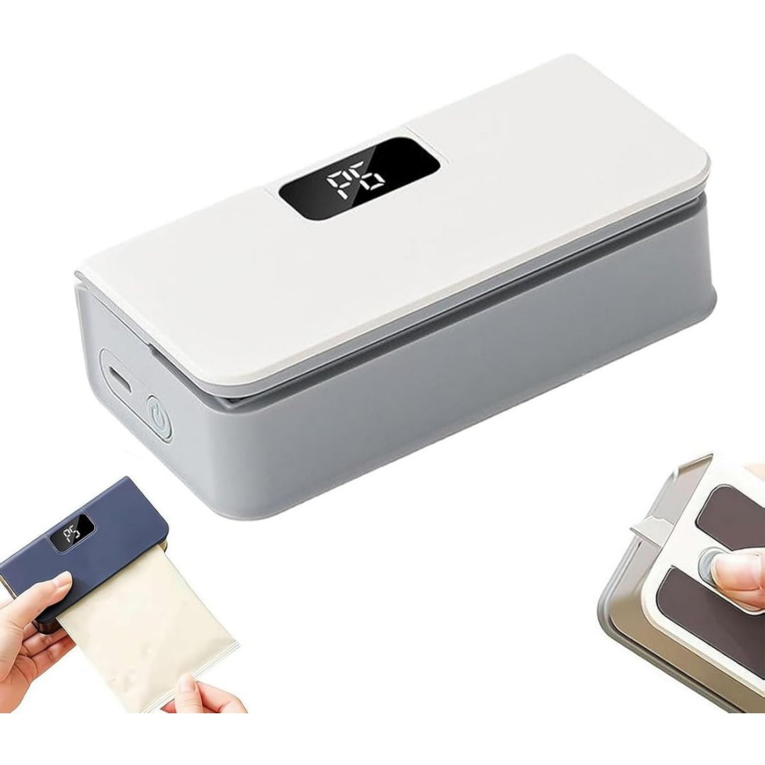 Appareil de mise sous vide en plastique alimentaire 3 l 1500 w blanc