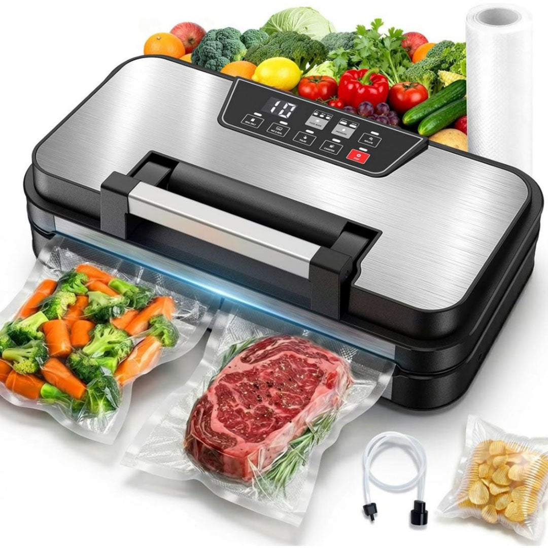 Appareil de mise sous vide en aluminium noir pour voyage