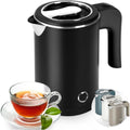 Bouilloire electrique pour camping en verre trempe noir