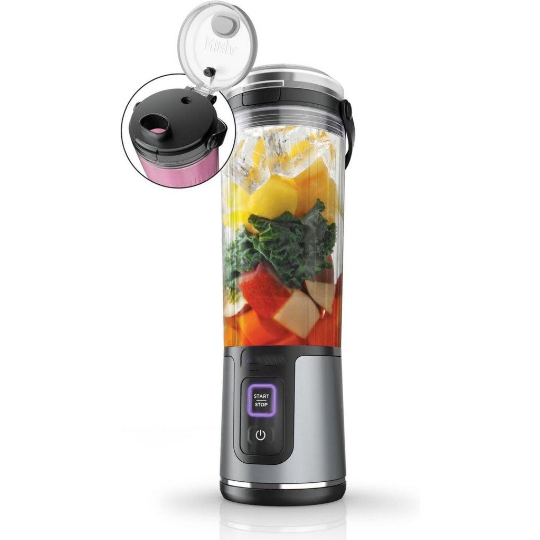 Mini-blender en bambou 2 l pour randonnee