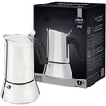Cafetiere italienne en verre trempe 1.5 l pour camping