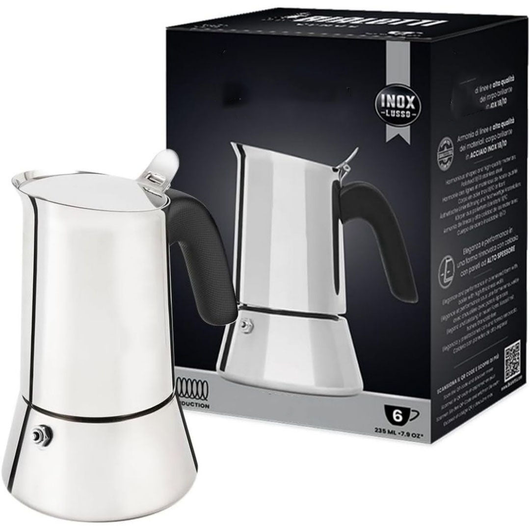 Cafetiere italienne en verre trempe 1.5 l pour camping