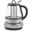 Machine a the pour bureau en verre trempe blanc
